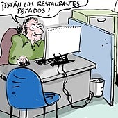 La viñeta de Cerrajería sobre las comidas de Navidad en Vitoria