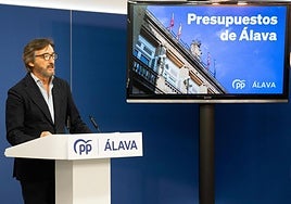 El PP alavés exige una rebaja fiscal para apoyar las cuentas forales
