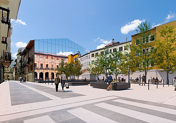 El diseño incluye una innovadora fachada de espejo que reflejará la imagen del Ayuntamiento, ampliando visualmente el espacio y creando una atmósfera dinámica.