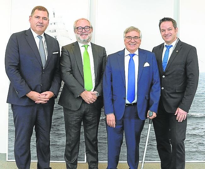 Fréderic Sauze, Julio Castro, Diego Vilanova y Stefan Erath.