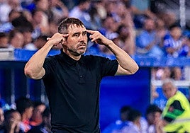 Coudet recurre al aspecto «mental» para construir el gol del Alavés