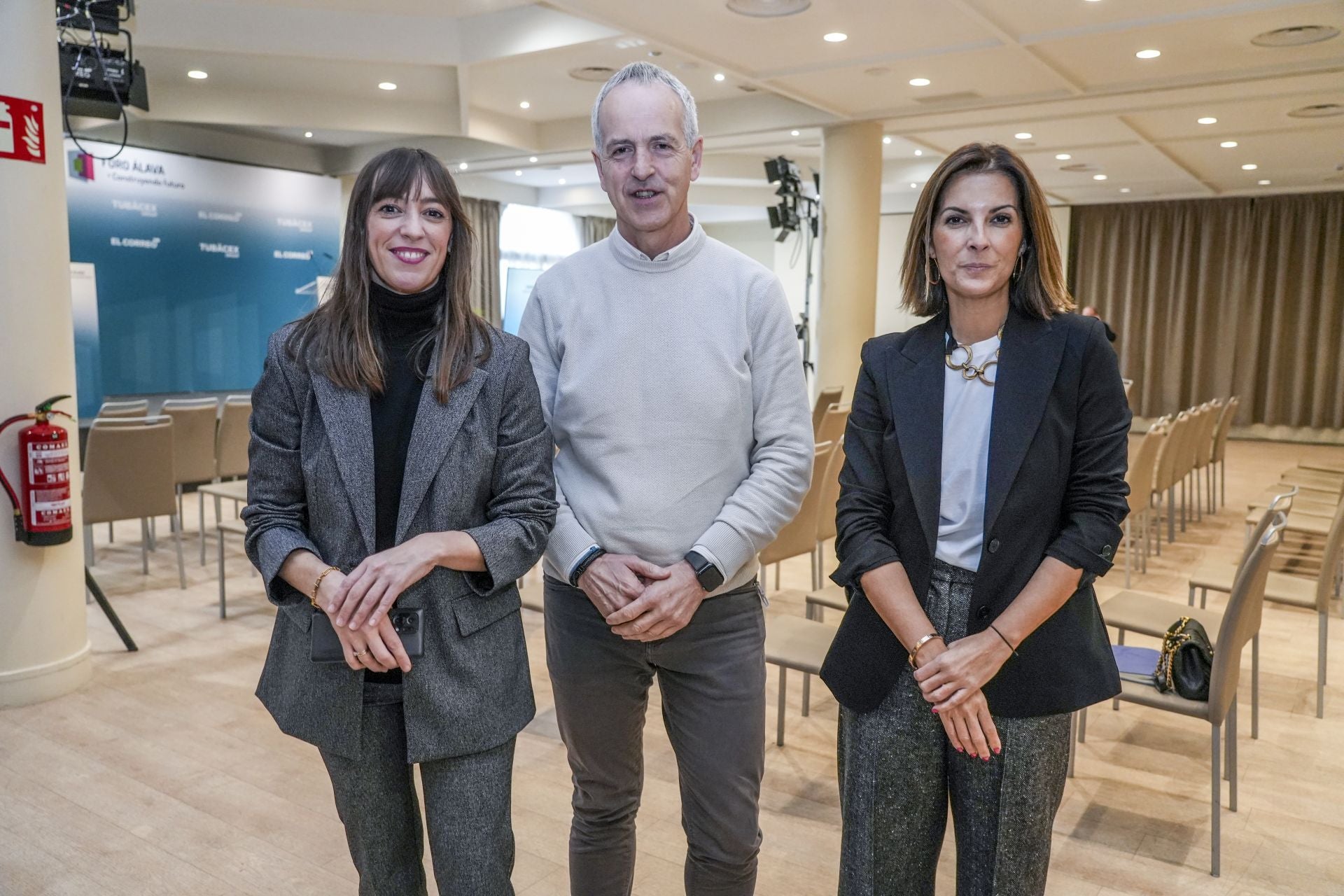 Miriam Atxaerandio, Alfonso Sáenz de Cámara y Marta Barredo.