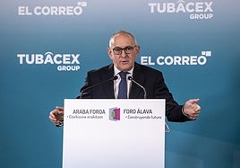 Ramiro González, en el Foro Álava.