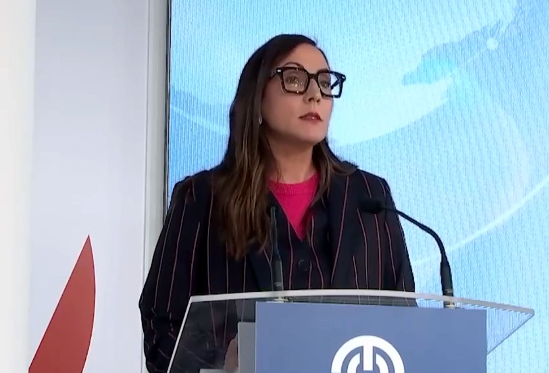 Begoña Pedrosa durante su intervención en un foro en San Sebastián.