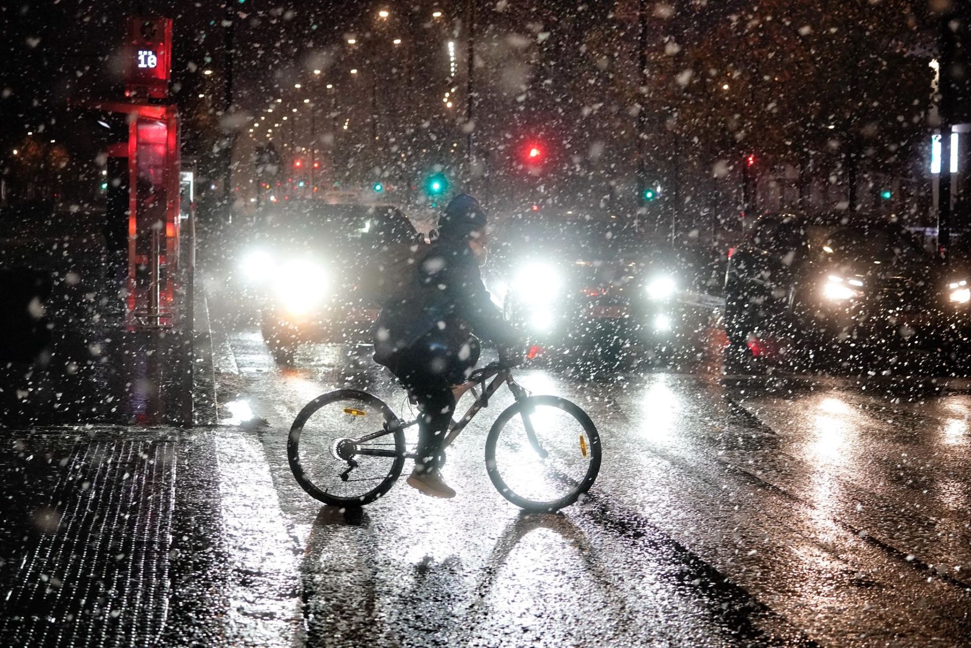 Vitoria de madrugada.