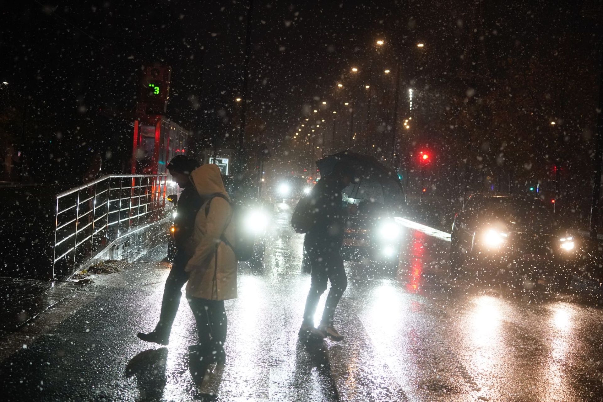 Vitoria de madrugada.