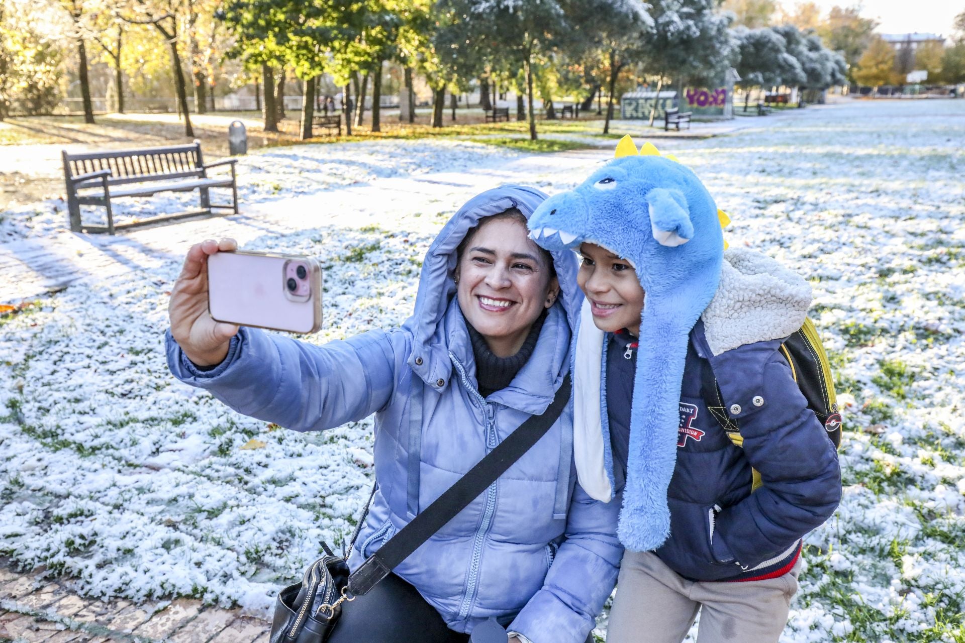 Las imágenes de un día de nieve en Álava