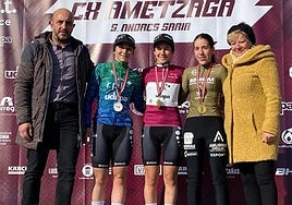 Naiara Sáez de Jauregi, la alavesa que más brilla sobre la nieve en el ciclocross de Amézaga