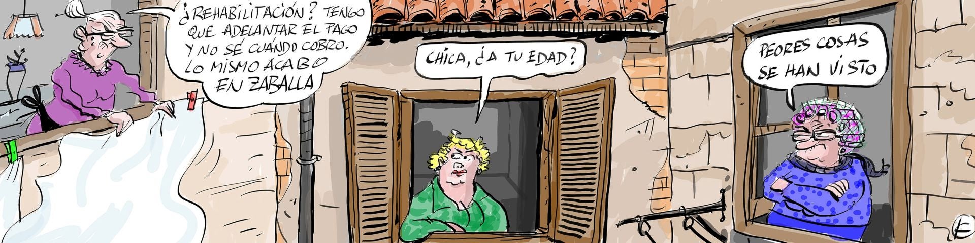 La viñeta de Cerrajería sobre las ayudas para las viviendas del Casco Viejo