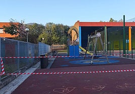 Los columpios están clausurados por seguridad.