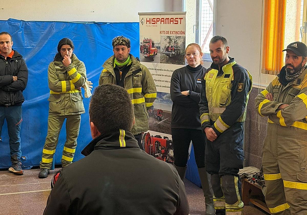 Cortés, en un momento de las explicaciones del curso.