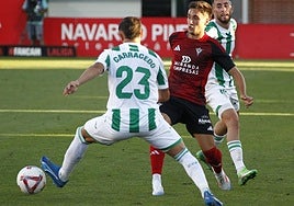 Imagen del último Mirandés-Córdoba (1-0).