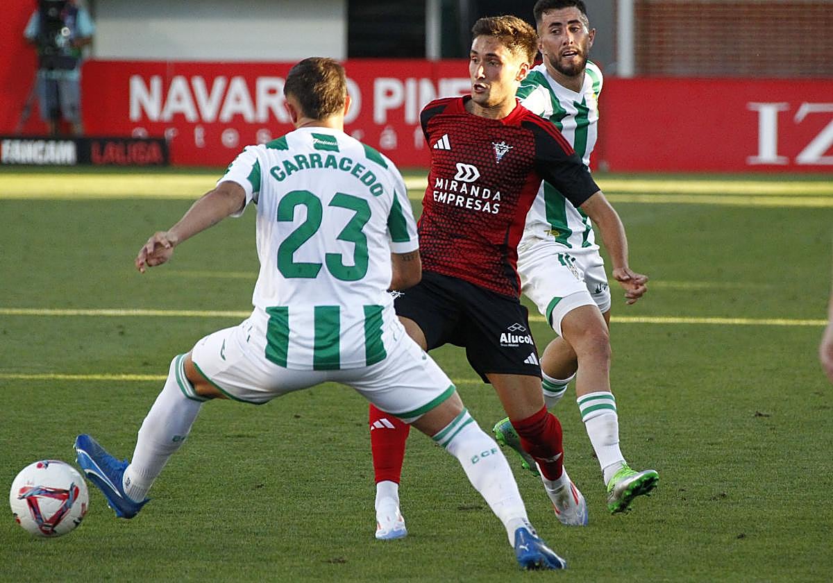 Imagen del último Mirandés-Córdoba (1-0).