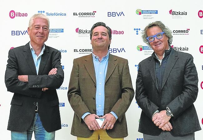 Héctor Ausín, Joseba Urgoiti y Rubén Fernández.