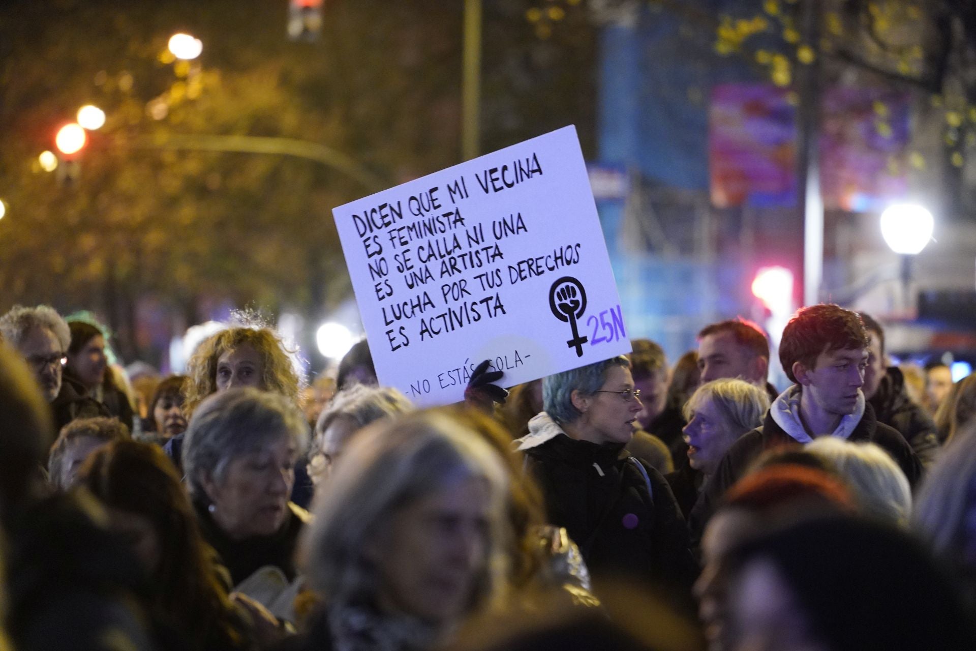 Miles de personas claman en Bilbao contra la violencia machista