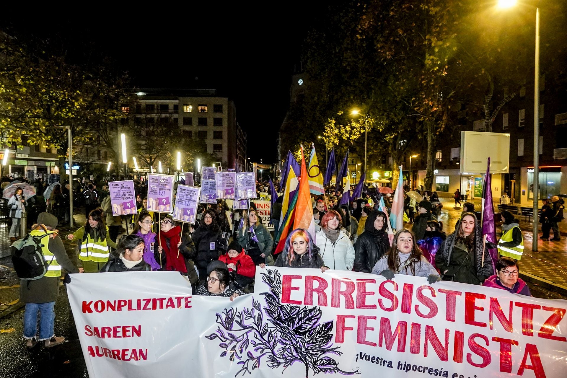 Las imágenes del 25N en Vitoria