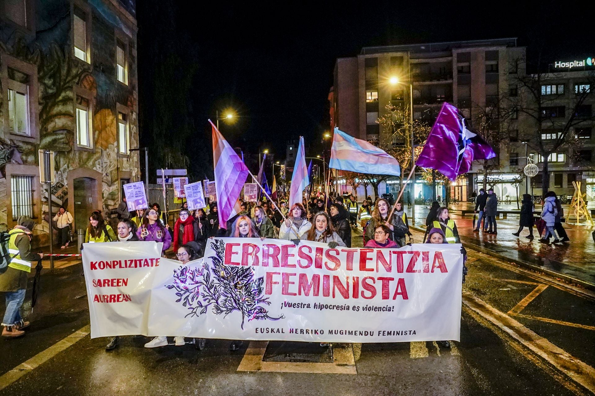 Las imágenes del 25N en Vitoria