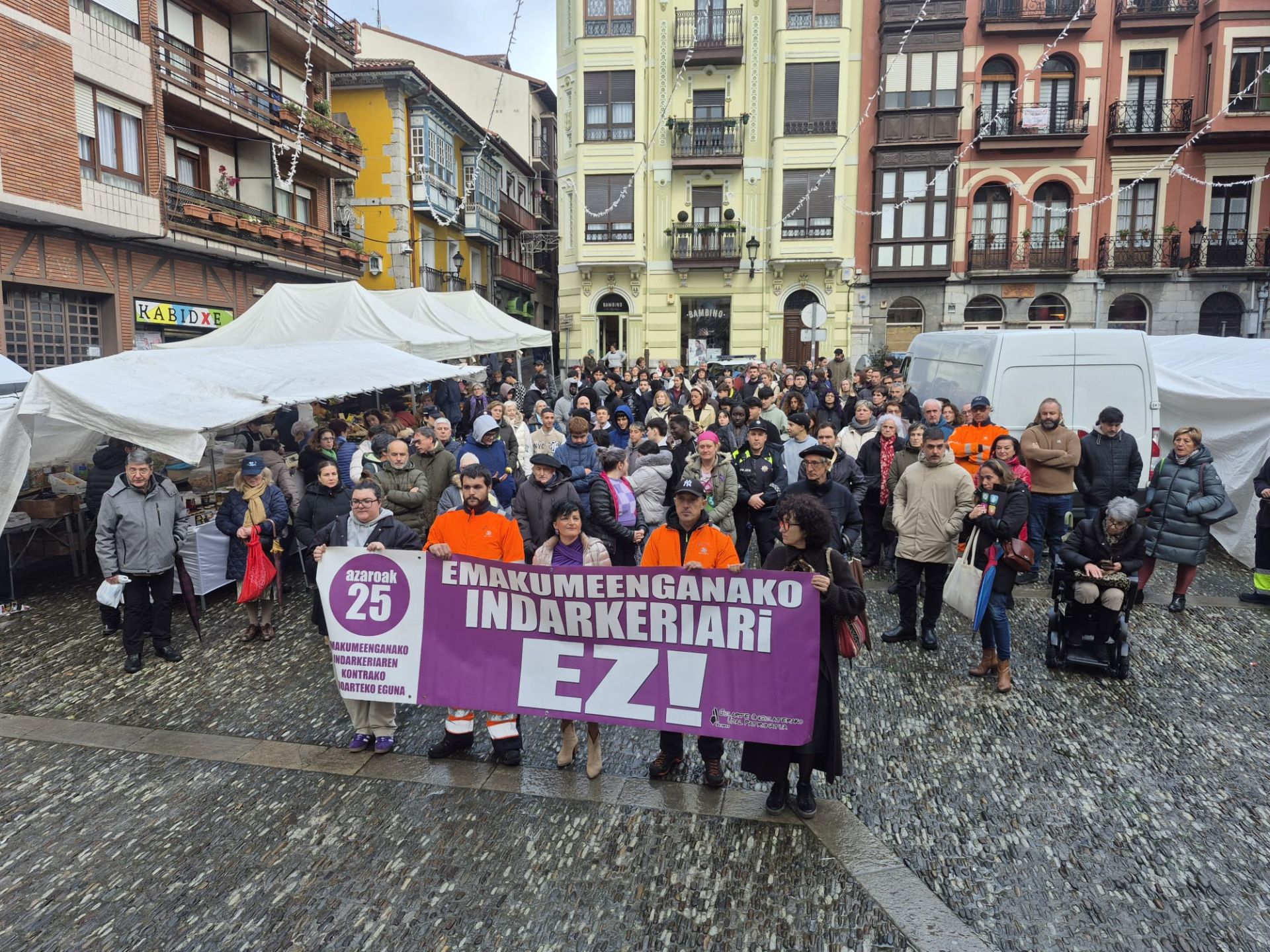 Las imágenes que deja el 25-N en Bizkaia