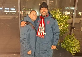 De luna de miel en Praga por el Athletic y con su aita fallecido en la memoria: «No teníamos ni entradas»