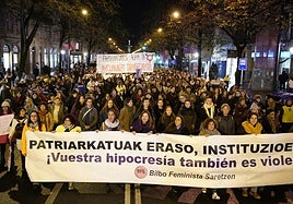 Clamor feminista en Bilbao contra la «violencia institucional»