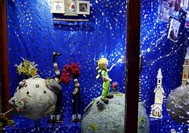 Uno de los escaparates vencedores en una pasada edición del concurso en Orduña.