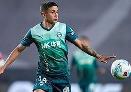 Tenaglia, en un partido del Deportivo Alavés de esta temporada.