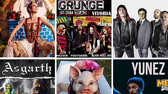 Música de todos los estilos y monólogos televisivos este fin de semana en Vitoria. Elige tu plan