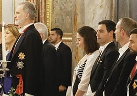 Pradales asiste a la cena de gala del Palacio Real en honor al presidente alemán