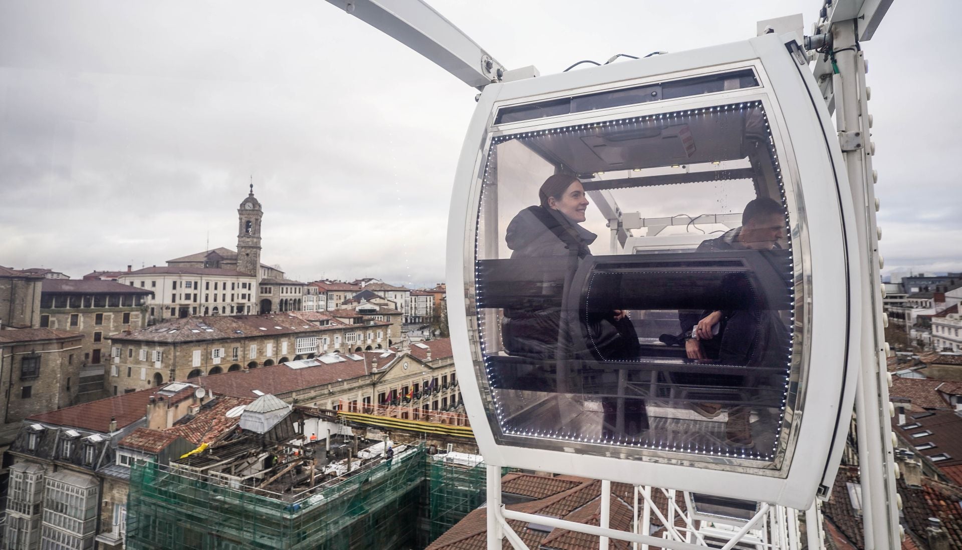 Así se ve Vitoria desde la noria