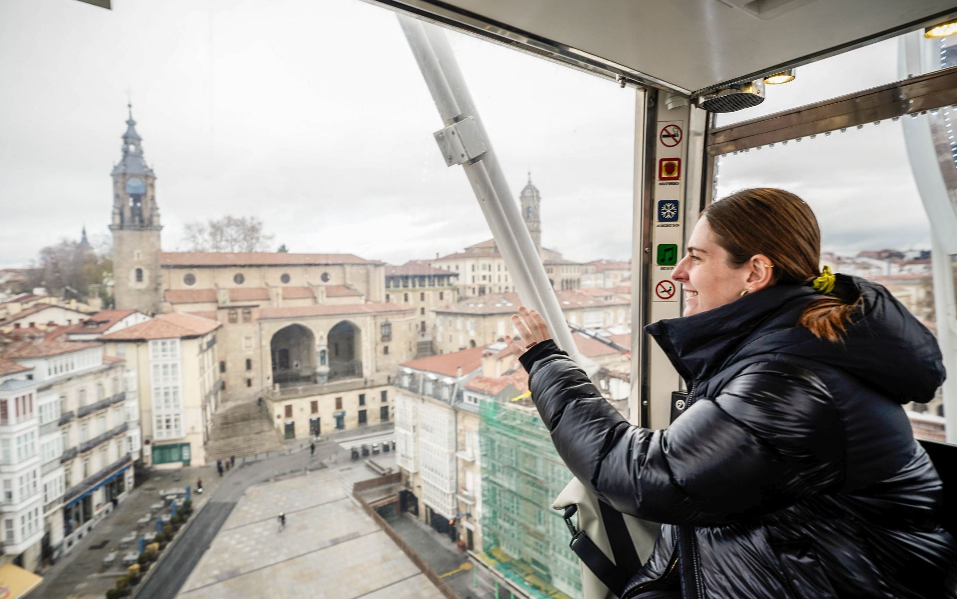 Así se ve Vitoria desde la noria