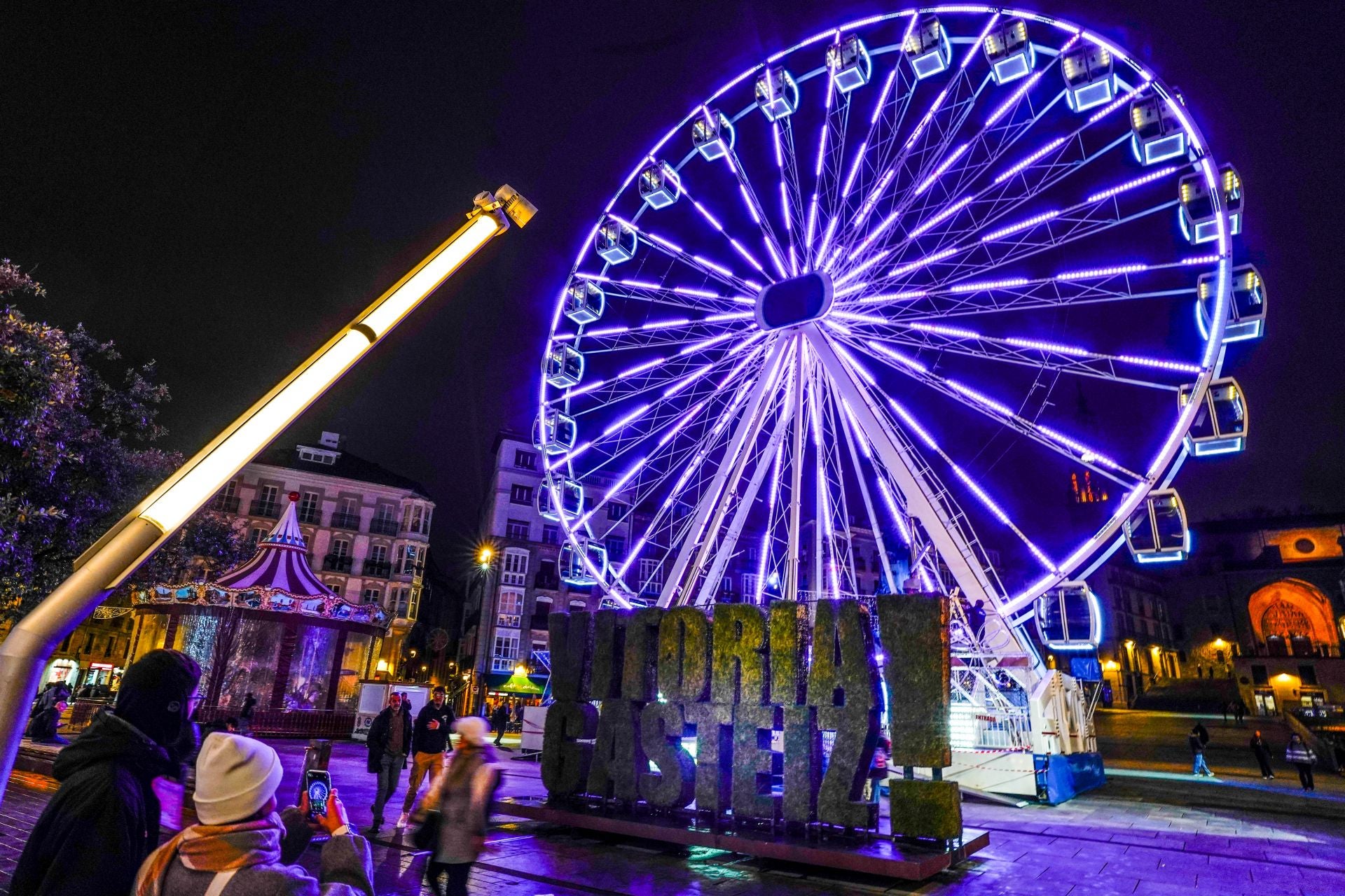 Así se ve Vitoria desde la noria
