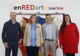 Javier Larrañaga, Teresa Laespada, Pablo Ocaña e Itziar Rubio.