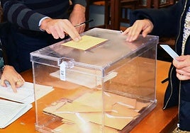 Papeleta de voto en las últimas elecciones concejiles.
