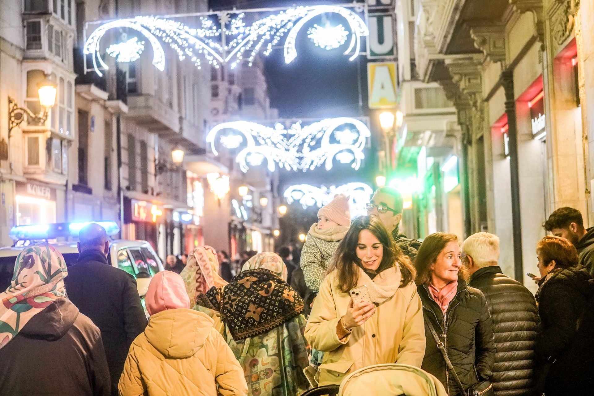 Las imágenes del encendido navideño en Vitoria