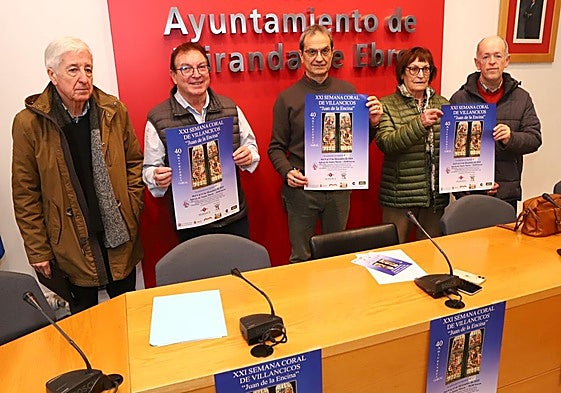 Presentación de la Semana Coral de Juan de la Encina en el Ayuntamiento, con la participación de Aspodemi.