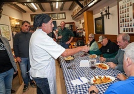 Así fue la cena en Zaldiaran