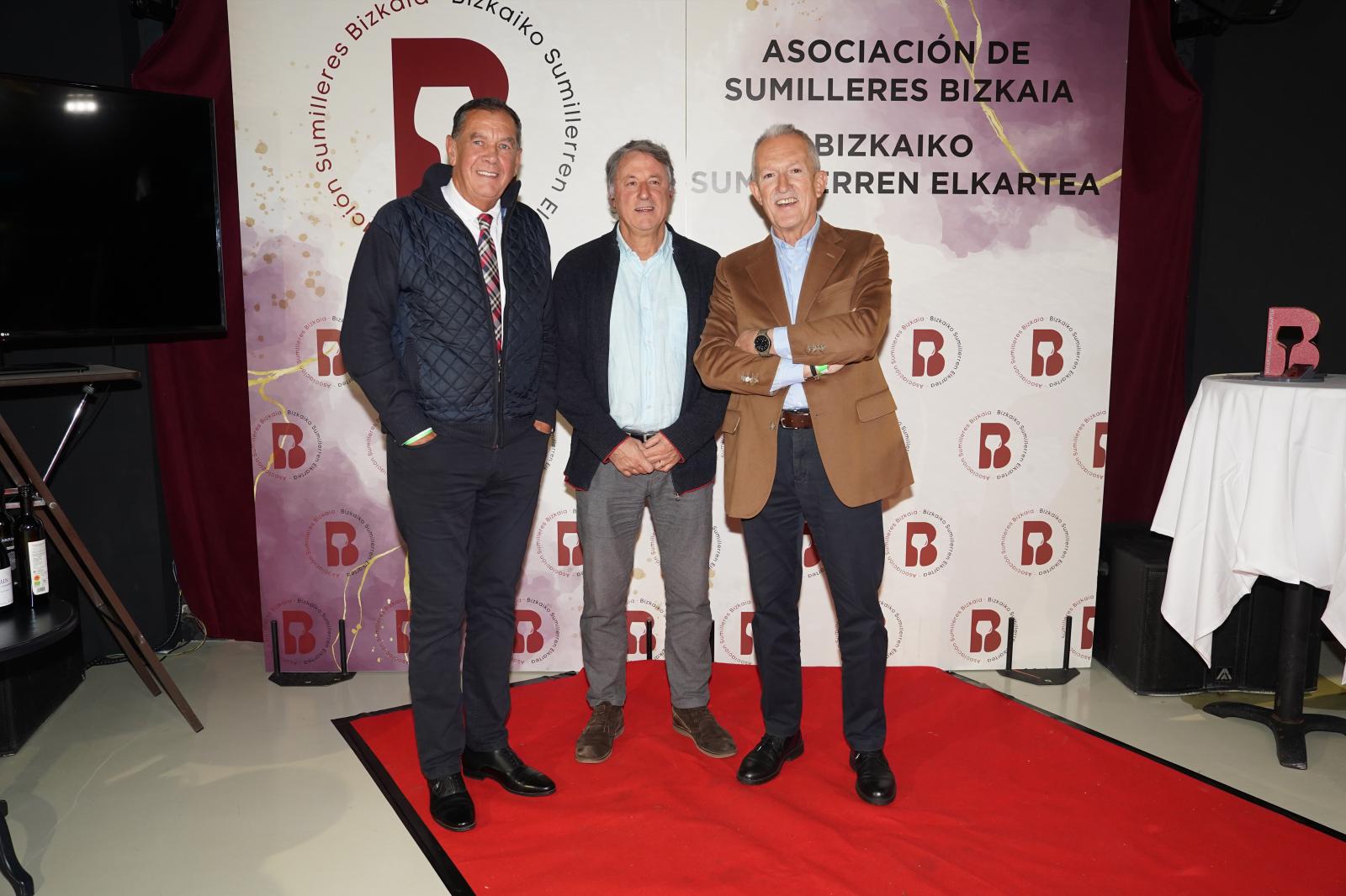 Fernando Rueda, Luis Colina y Carlos Pujana.
