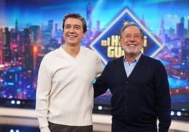 Javier Veiga y Guillermo Francella en 'El Hormiguero'.