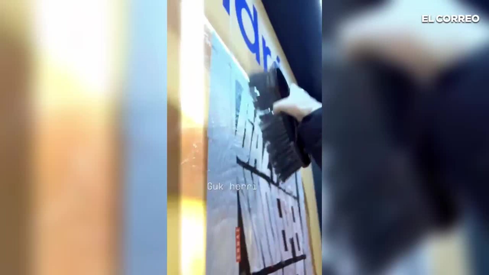 Ernai reivindica en un vídeo el ataque a la sede del PP en Bilbao