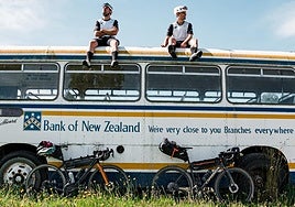 Iñigo Lamana y Javi Fernández, en un momento de descanso.