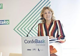 La presidenta de Confebask, Tamara Yagüe.