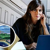 Eider Rodriguez eta bere azken liburuaren azala.