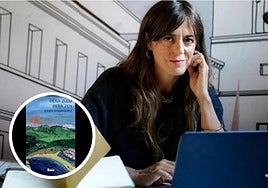 Eider Rodriguez eta bere azken liburuaren azala.