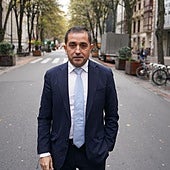 El presidente de BBK, Xabier Sagredo, en la Gran Vía