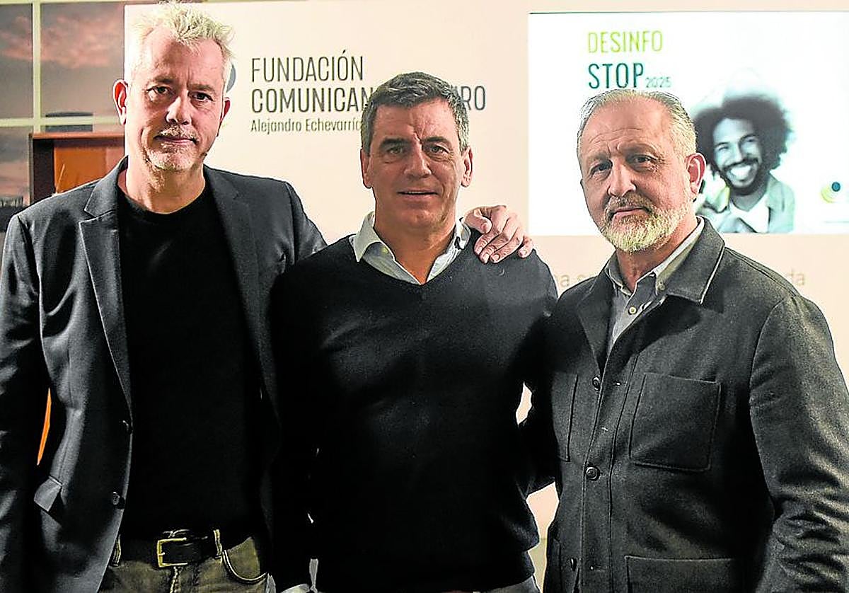 Santi Pisonero, Aletxu Echevarría Estívariz y Alberto Berrocal.