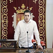 Jesús García, en su elección como alcalde.