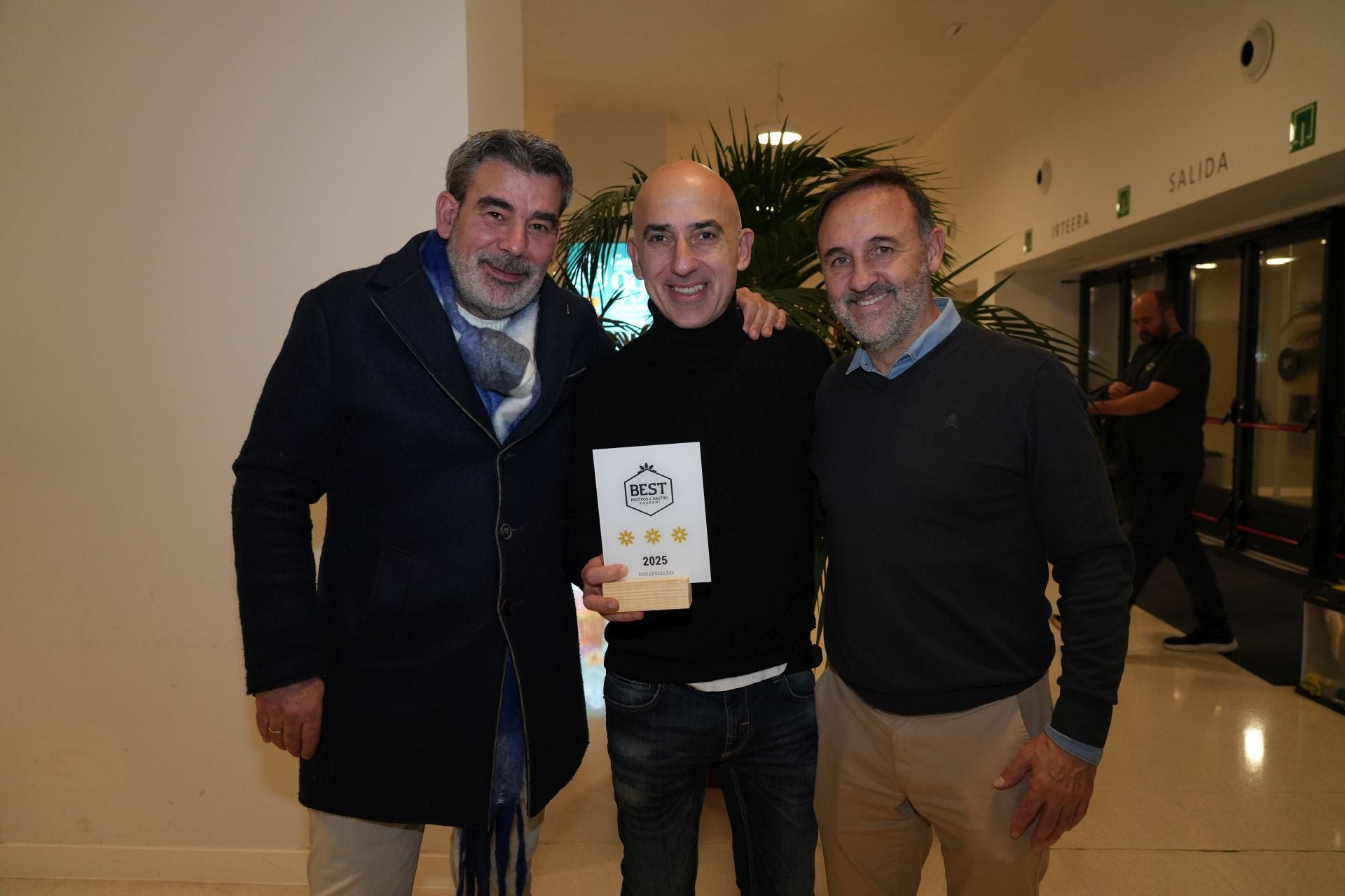 Josu Armiño, Raúl Fernández y Alberto Roth.