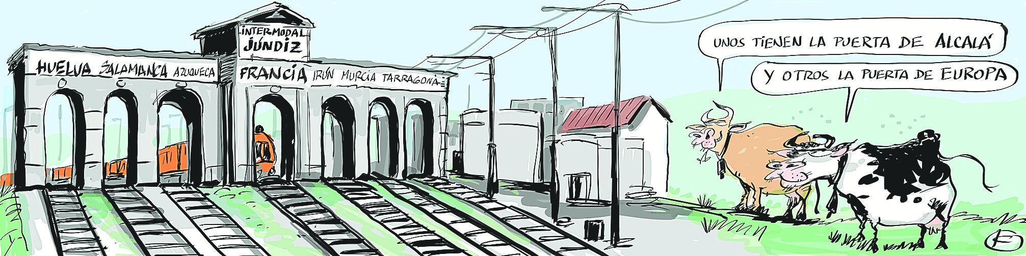 La tira de Cerrajería sobre la Intermodal de Jundiz