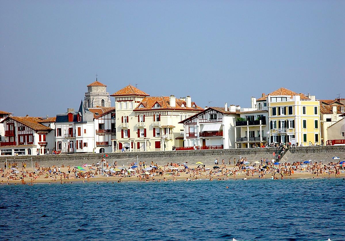 Imagen de la playa de San Juan de Luz.