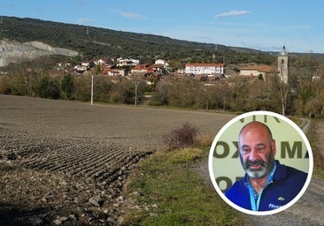 En la imagen, lugar del epicentro en Iruña de Oca. En el recuadro, el geólogo Antonio Aretxabala, durante una conferencia en San Sebastián.